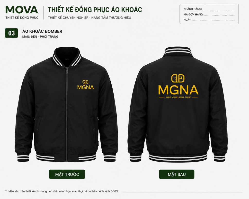 Áo khoác doanh nghiệp MGNA