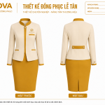 Đồng phục lễ tân Aurora Hotel Vàng