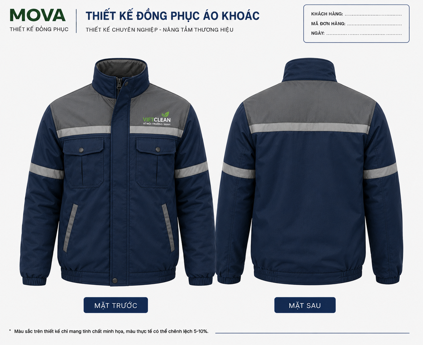 Áo khoác doanh nghiệp VIETCLEAN