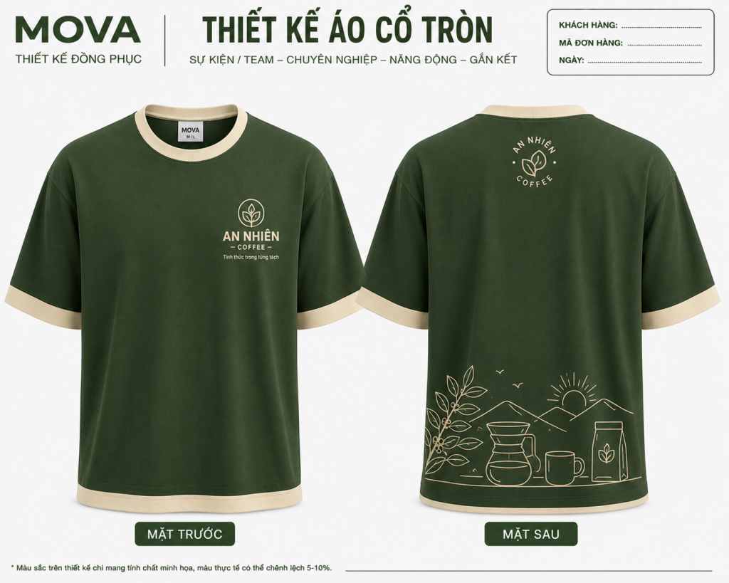 Áo Cổ Tròn An Nhiên Coffee