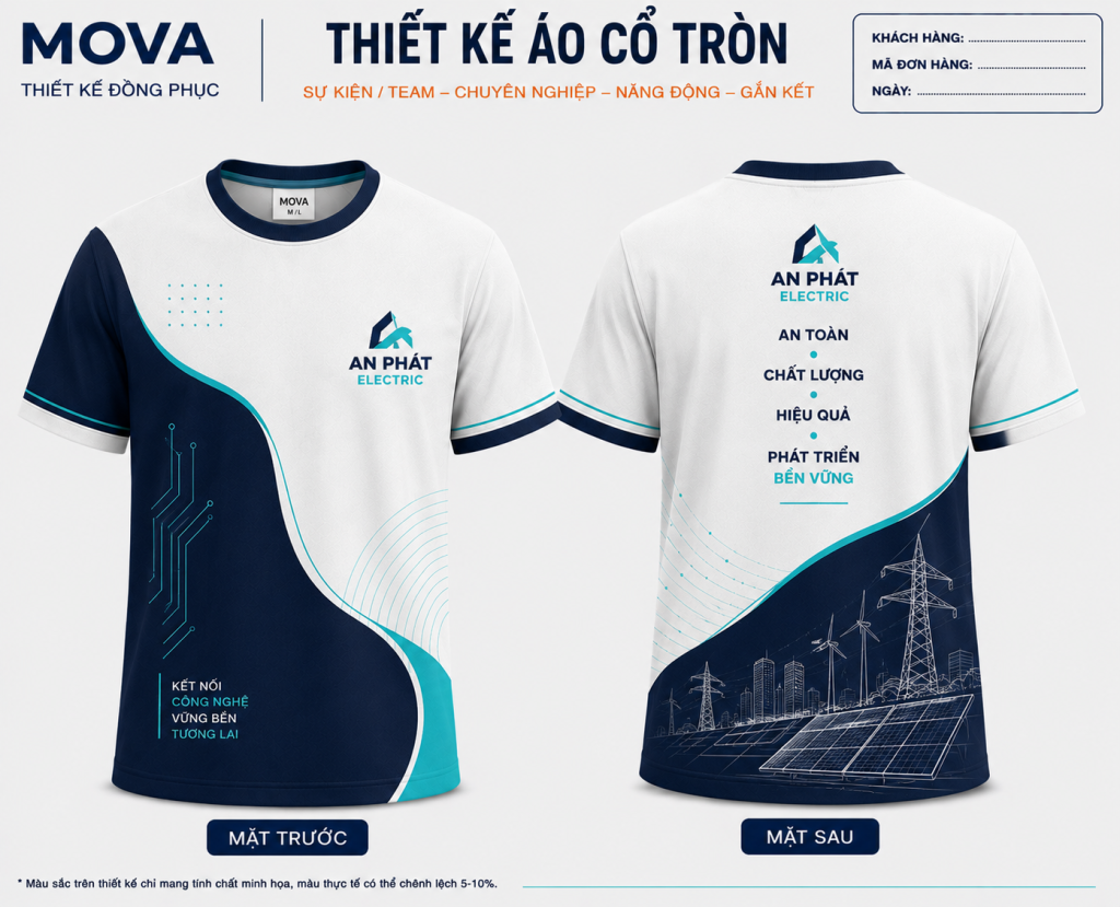Áo Cổ Tròn An Phát Electric