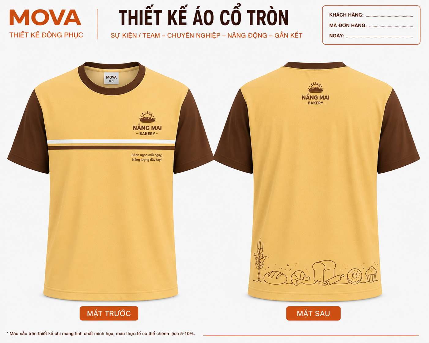 Áo Cổ Tròn Nắng Mai Bakery
