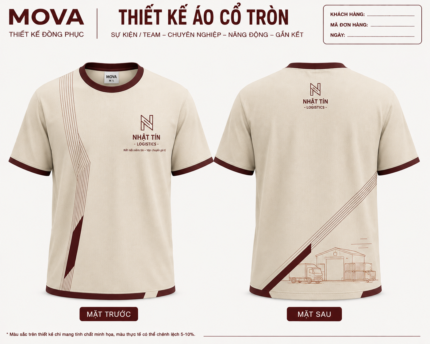 Áo Cổ Tròn Nhật Tín Logistics