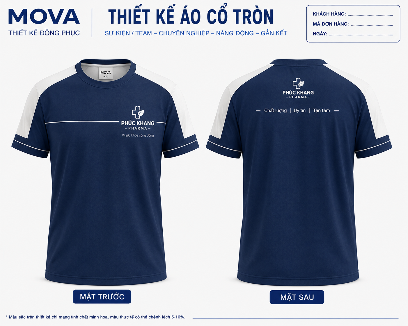 Áo Cổ Tròn Phúc Khang Pharma