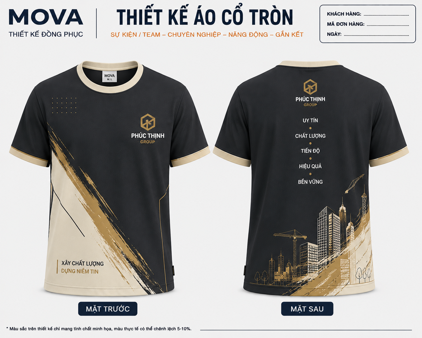 Áo Cổ Tròn Phúc Thịnh Group