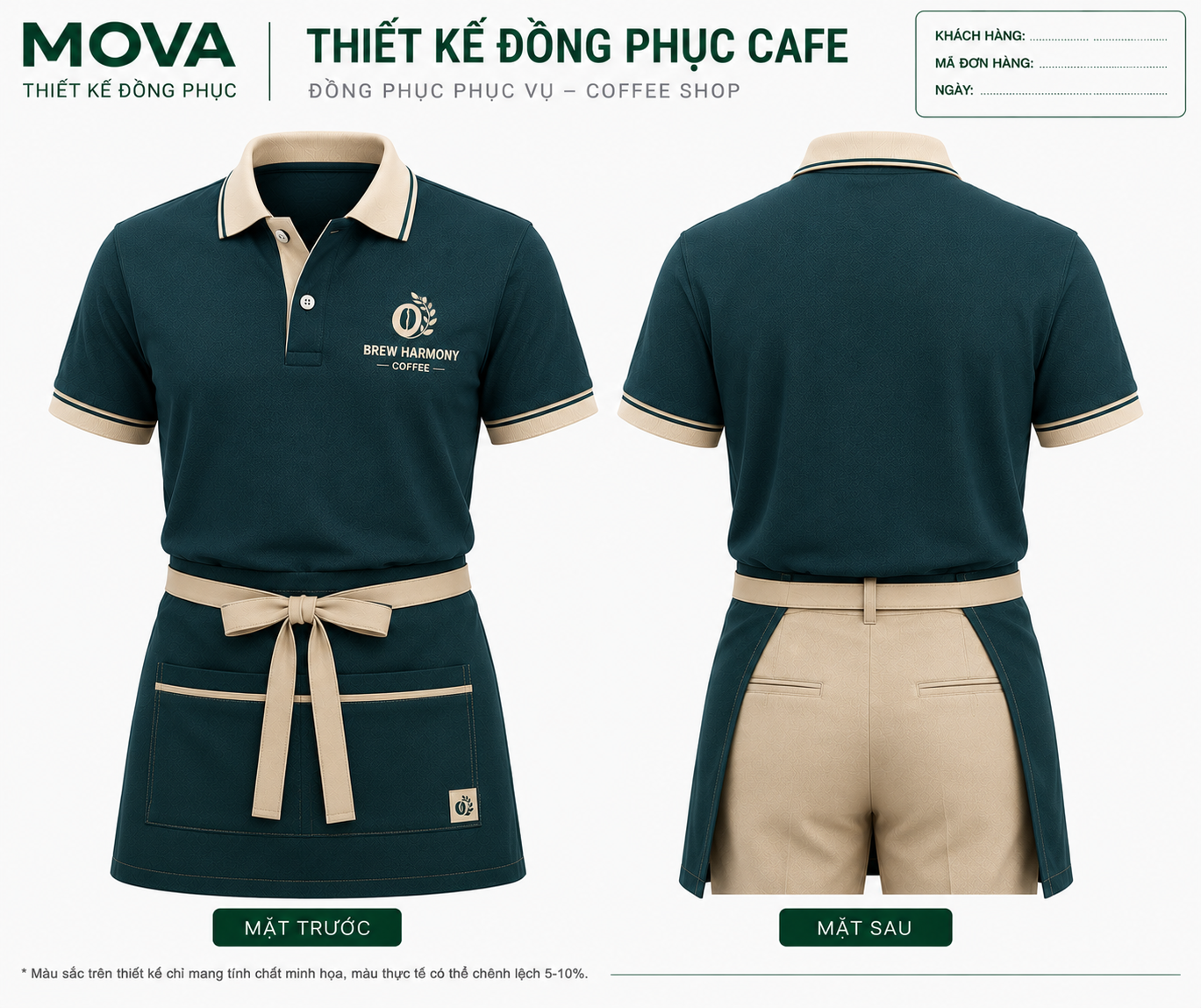 Đồng Phục Cafe Brew Harmony Coffee