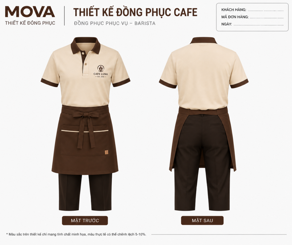 Đồng Phục Cafe Cafe Luna