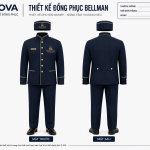 Đồng Phục Bellman Navy Grand Vista Hotel & Resort