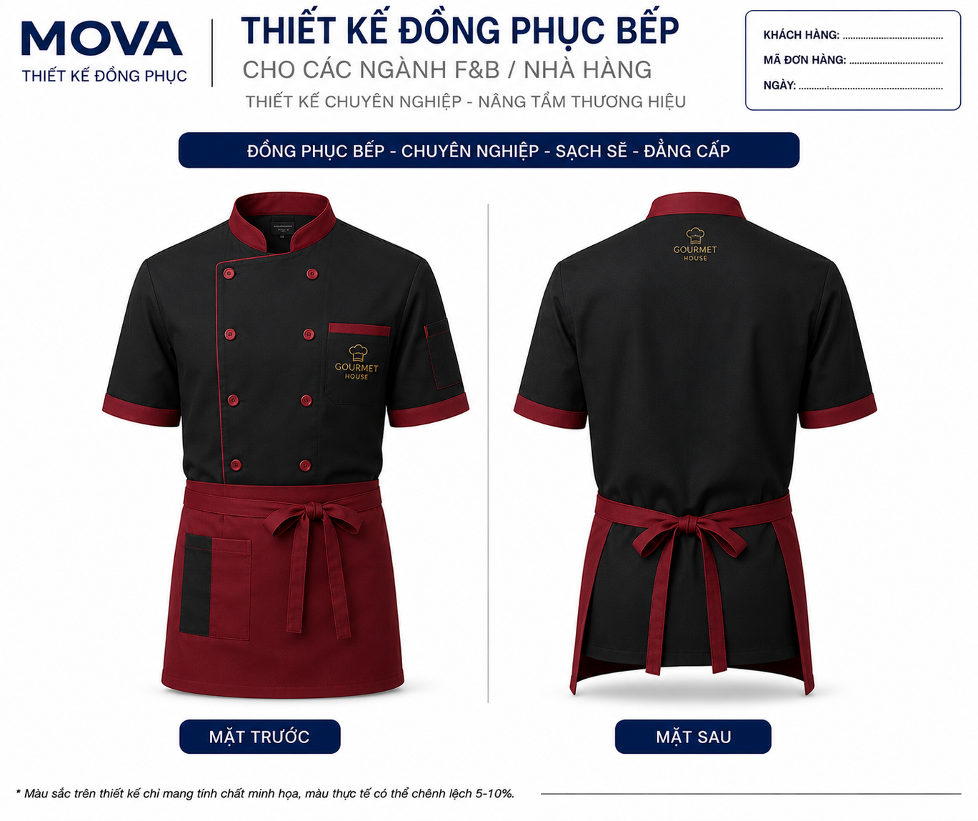 Đồng Phục Bếp Gourmet House