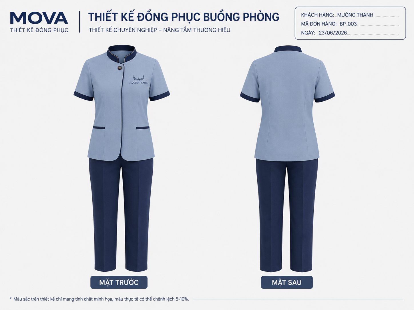 Đồng phục buồng phòng Mường Thanh