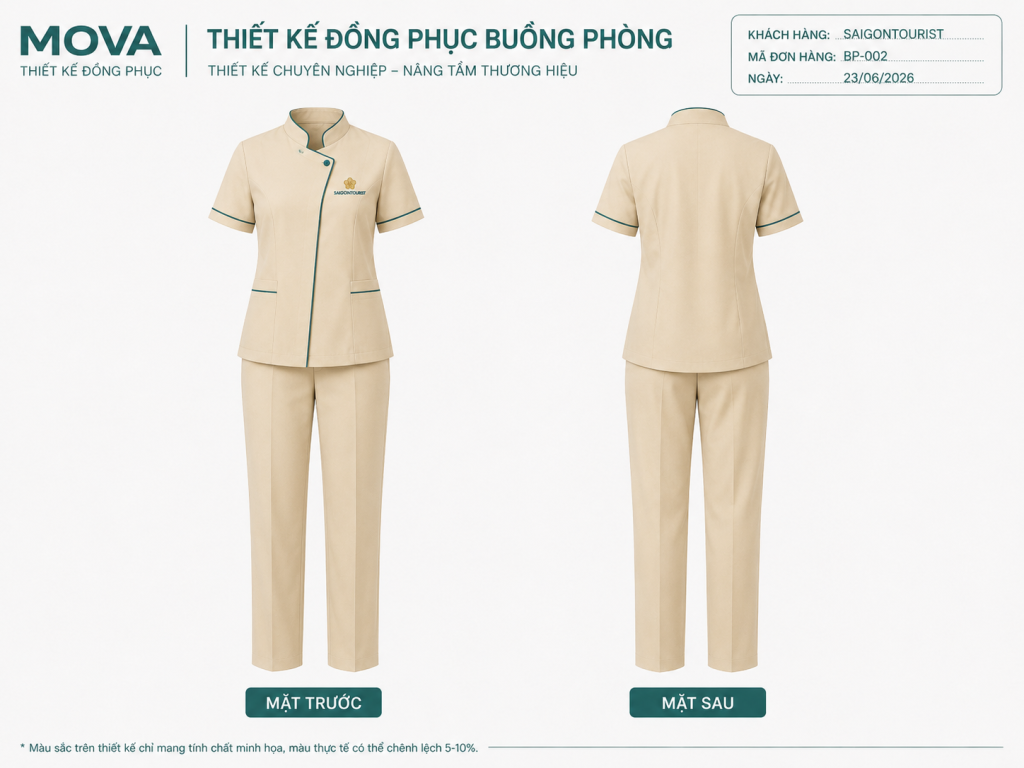 Đồng phục buồng phòng Saigontourist