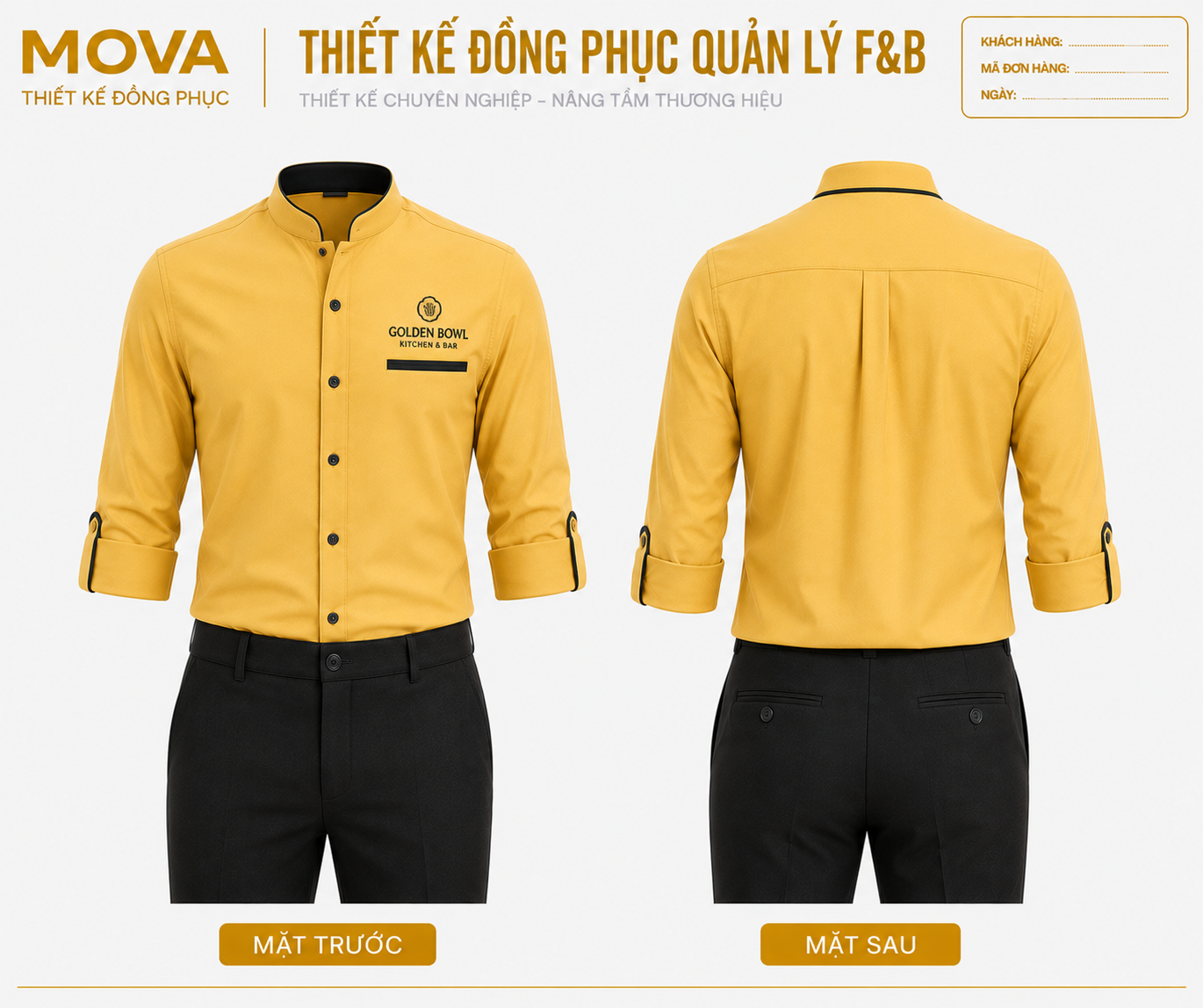 Đồng Phục Quản Lý Golden Bowl Kitchen & Bar