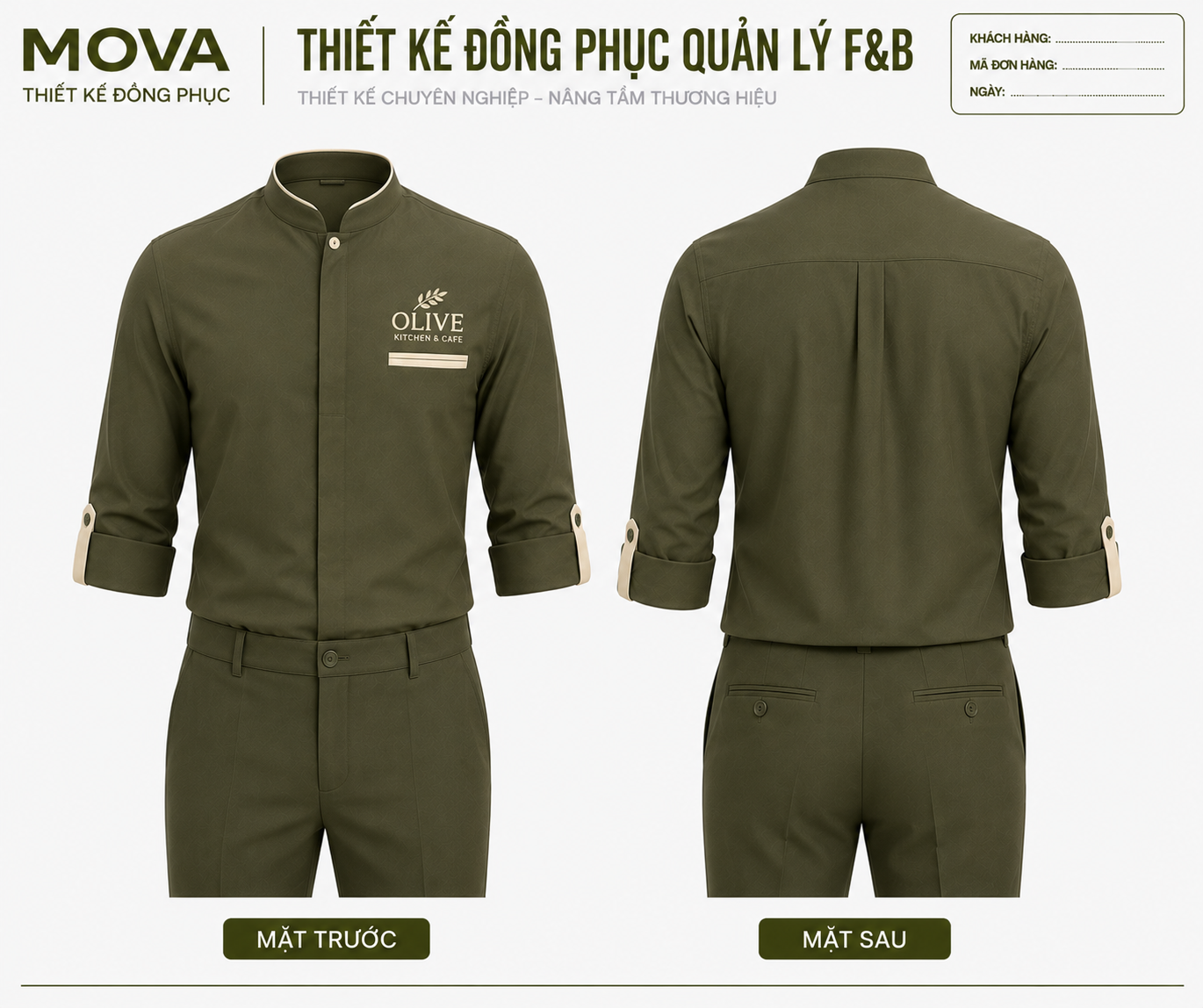 Đồng Phục Quản Lý Olive Kitchen & Cafe