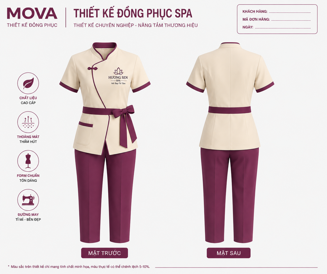 Đồng Phục Spa Hương Sen