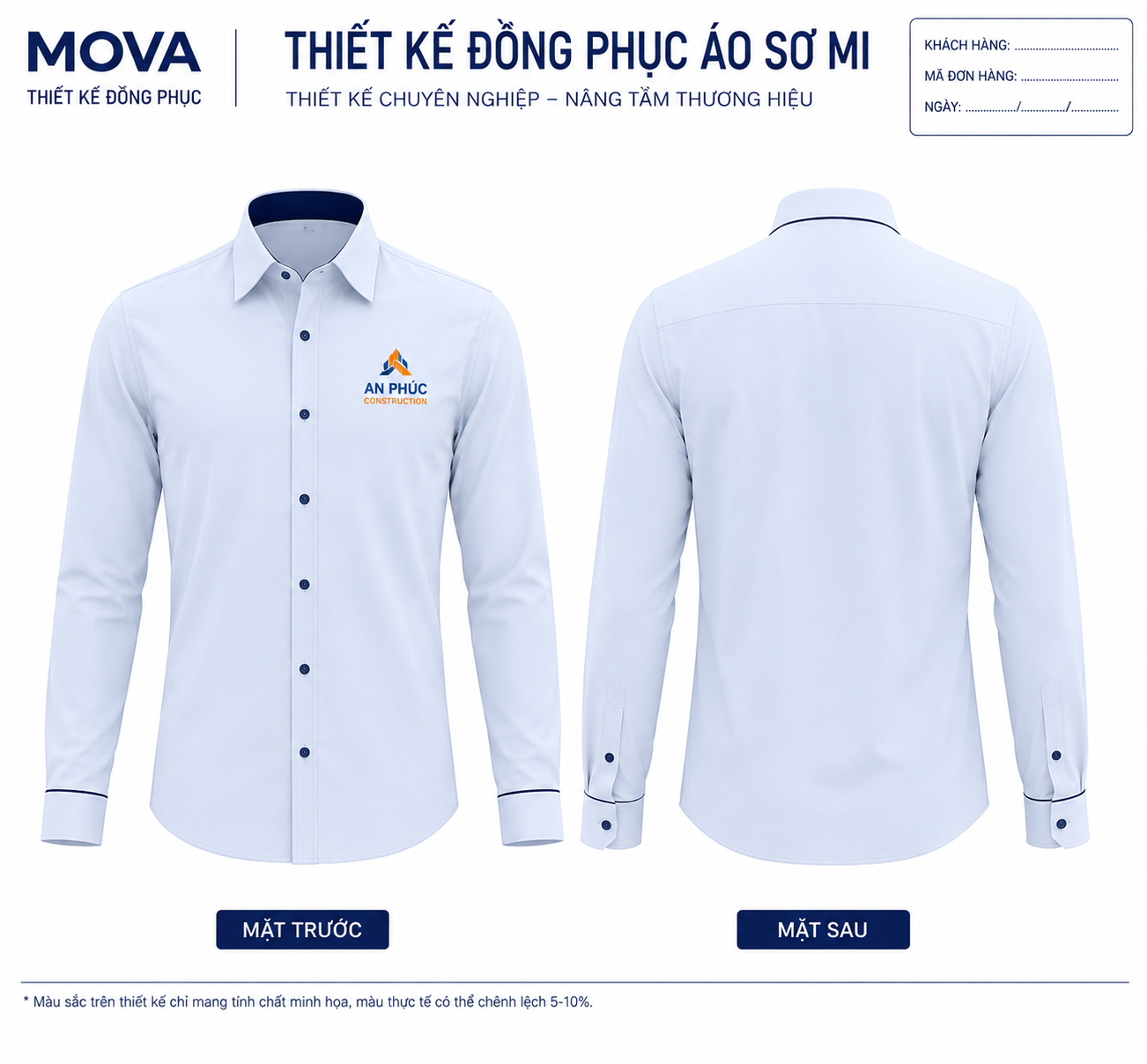 Áo sơ mi doanh nghiệp AN PHÚC CONSTRUCTION