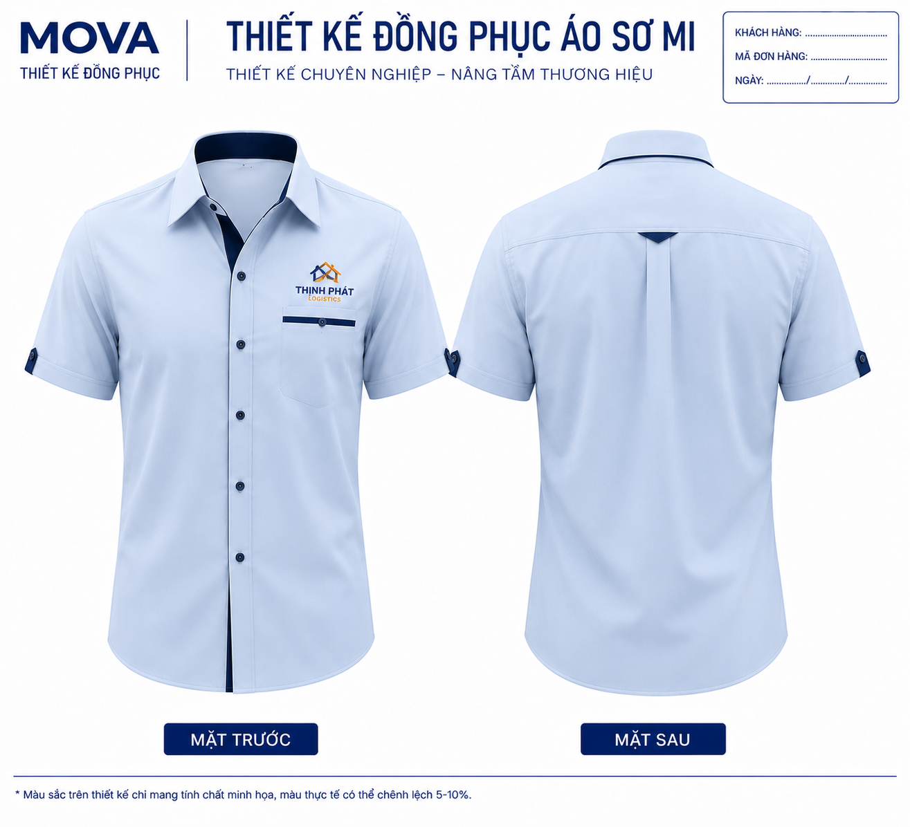 Áo sơ mi doanh nghiệp THỊNH PHÁT LOGISTICS