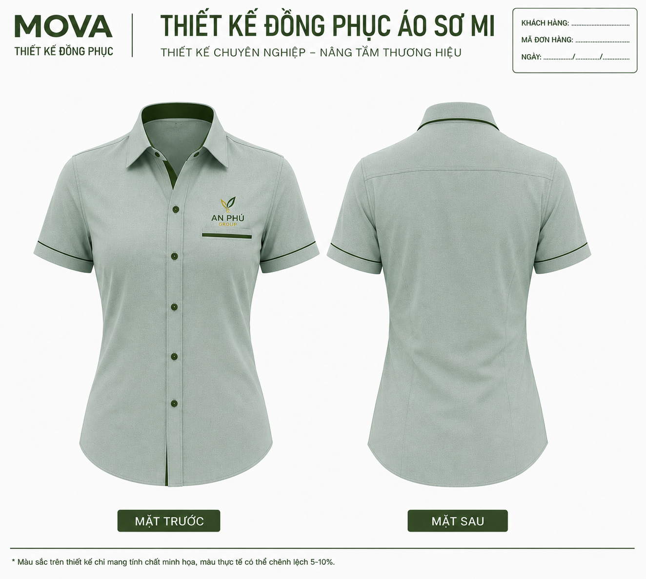 Áo sơ mi doanh nghiệp AN PHÚ GROUP