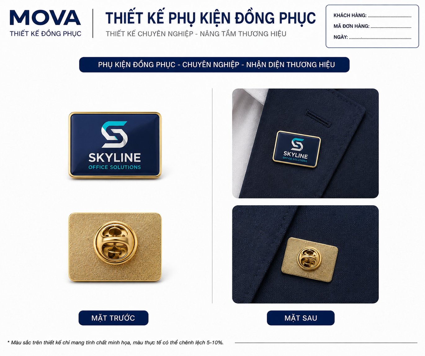 Phụ Kiện Đồng Phục Skyline Office Solutions Pin