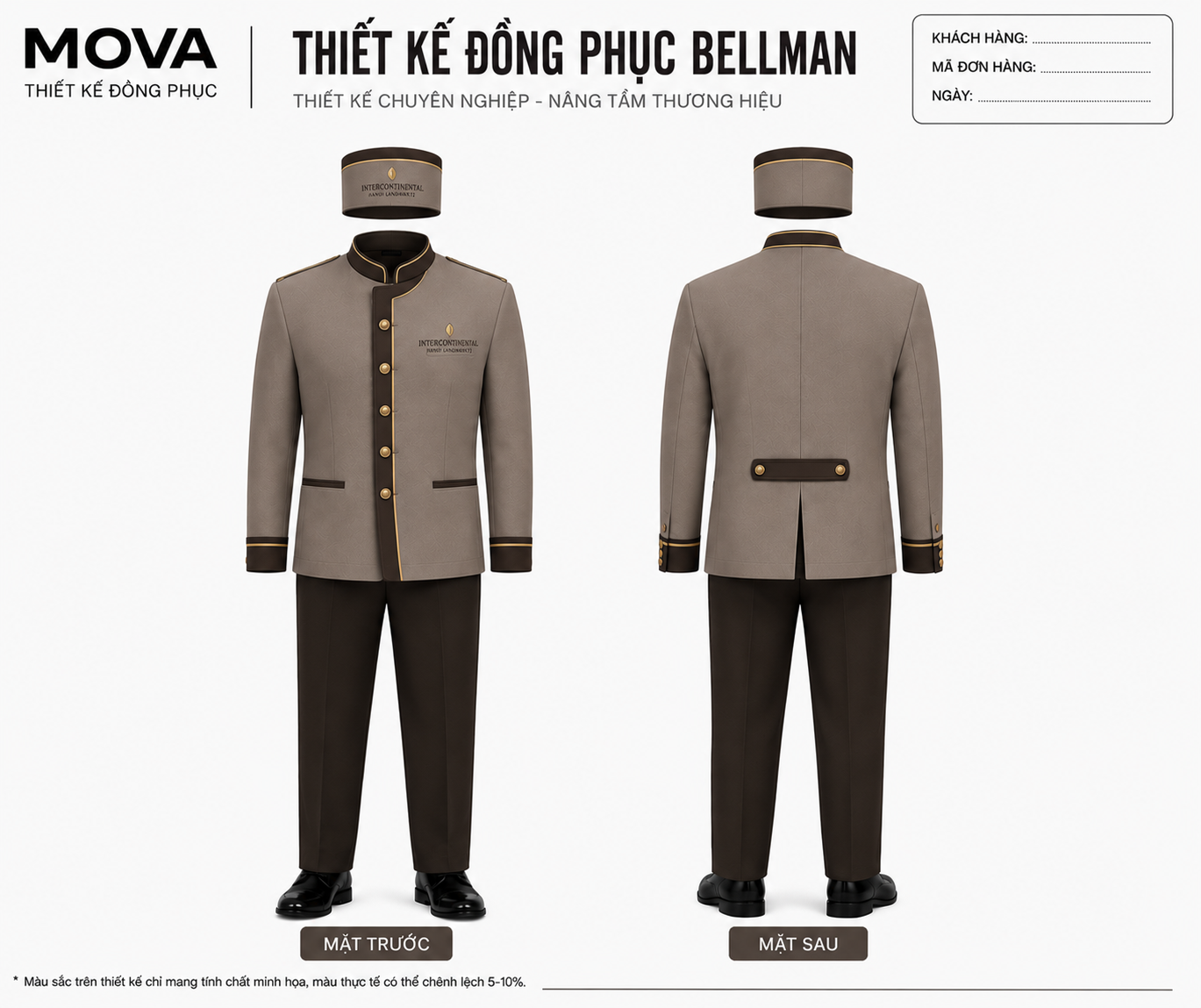 Đồng Phục Bellman InterContinental Hanoi Landmark72