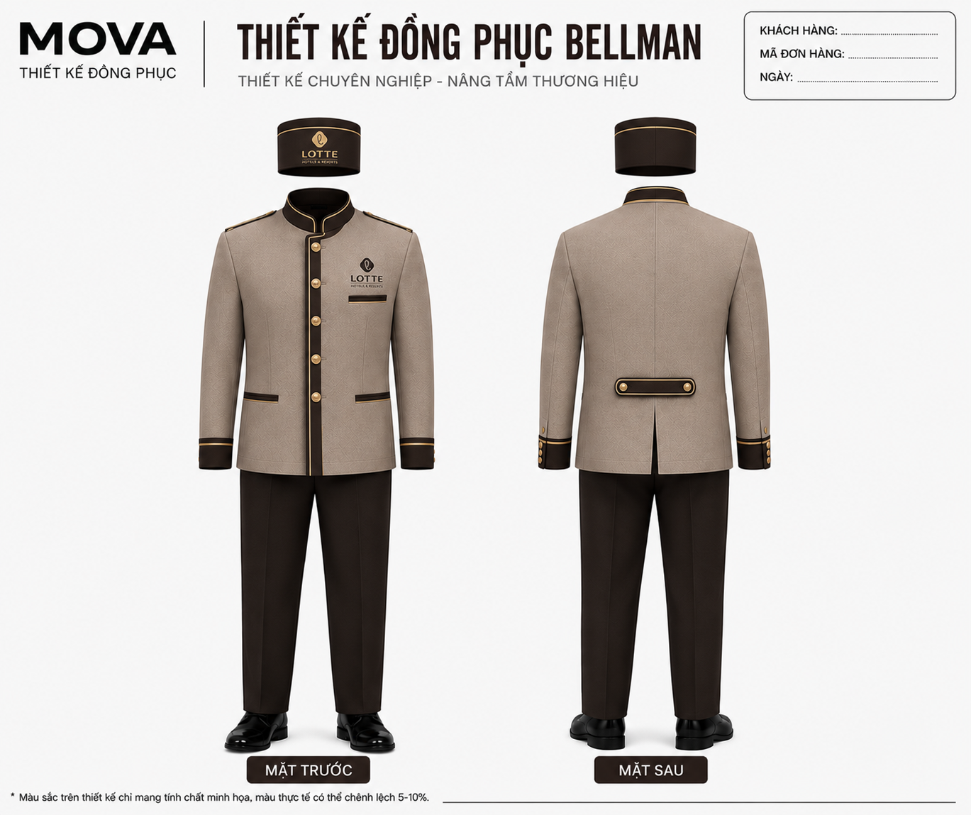 Đồng Phục Bellman LOTTE Hotel Hanoi