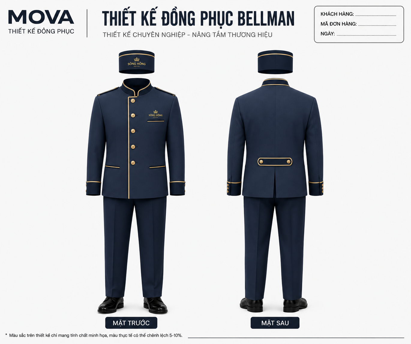 Đồng Phục Bellman Sông Hồng Hotel