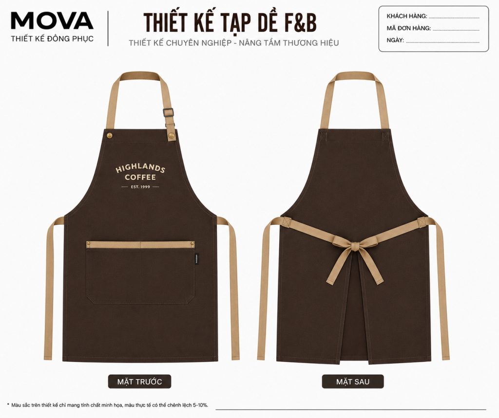 Tạp Dề F&B Highlands Coffee