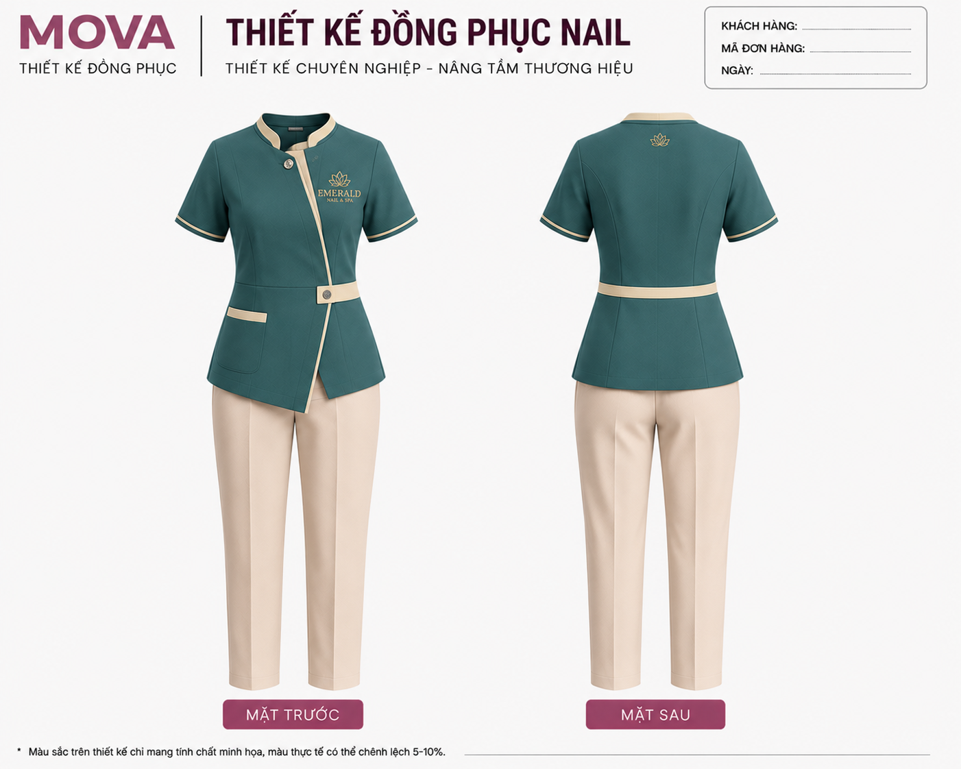 Đồng Phục Nail Emerald Nail & Spa