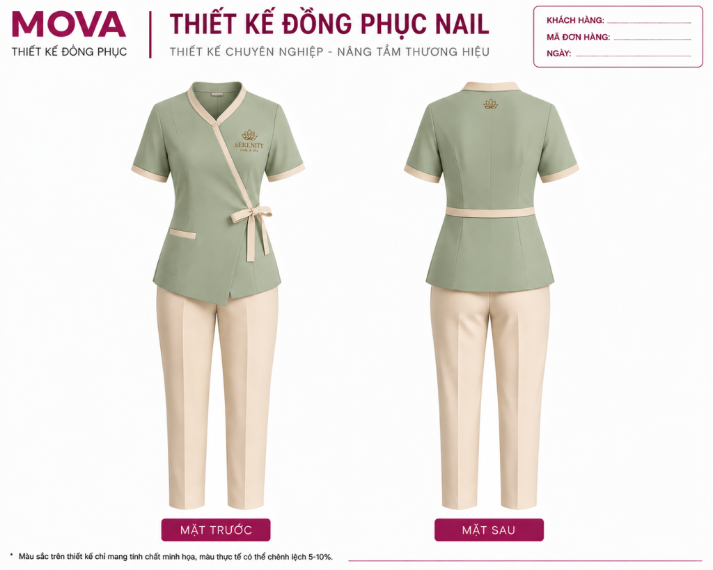 Đồng Phục Nail Serenity Nail & Spa