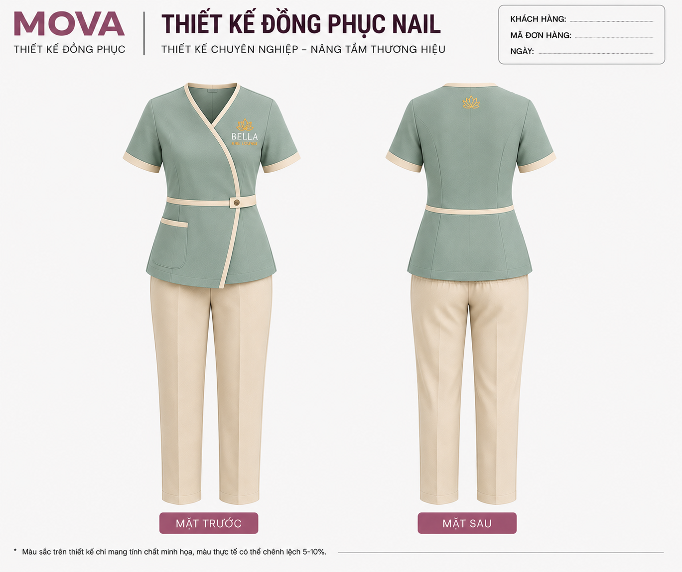 Đồng Phục Nail Bella Nail Lounge