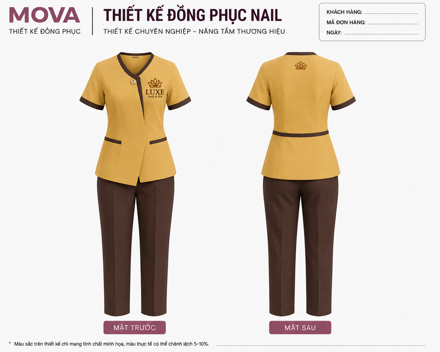 Đồng Phục Nail Luxe Nail & Spa