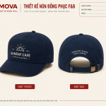 Nón Baseball Navy Sunday Café