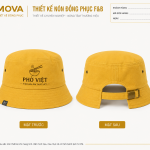 Nón Bucket Vàng Phở Việt