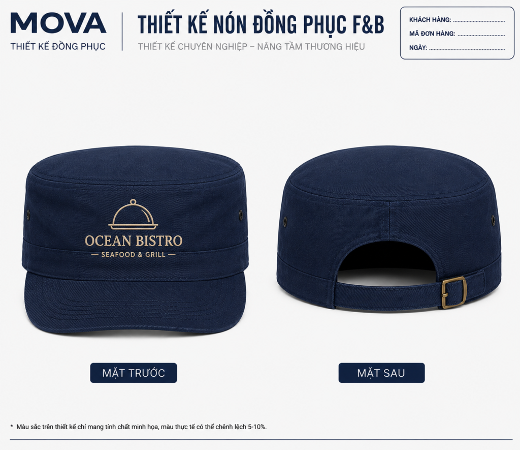 Nón Đồng Phục Ocean Bistro Seafood & Grill