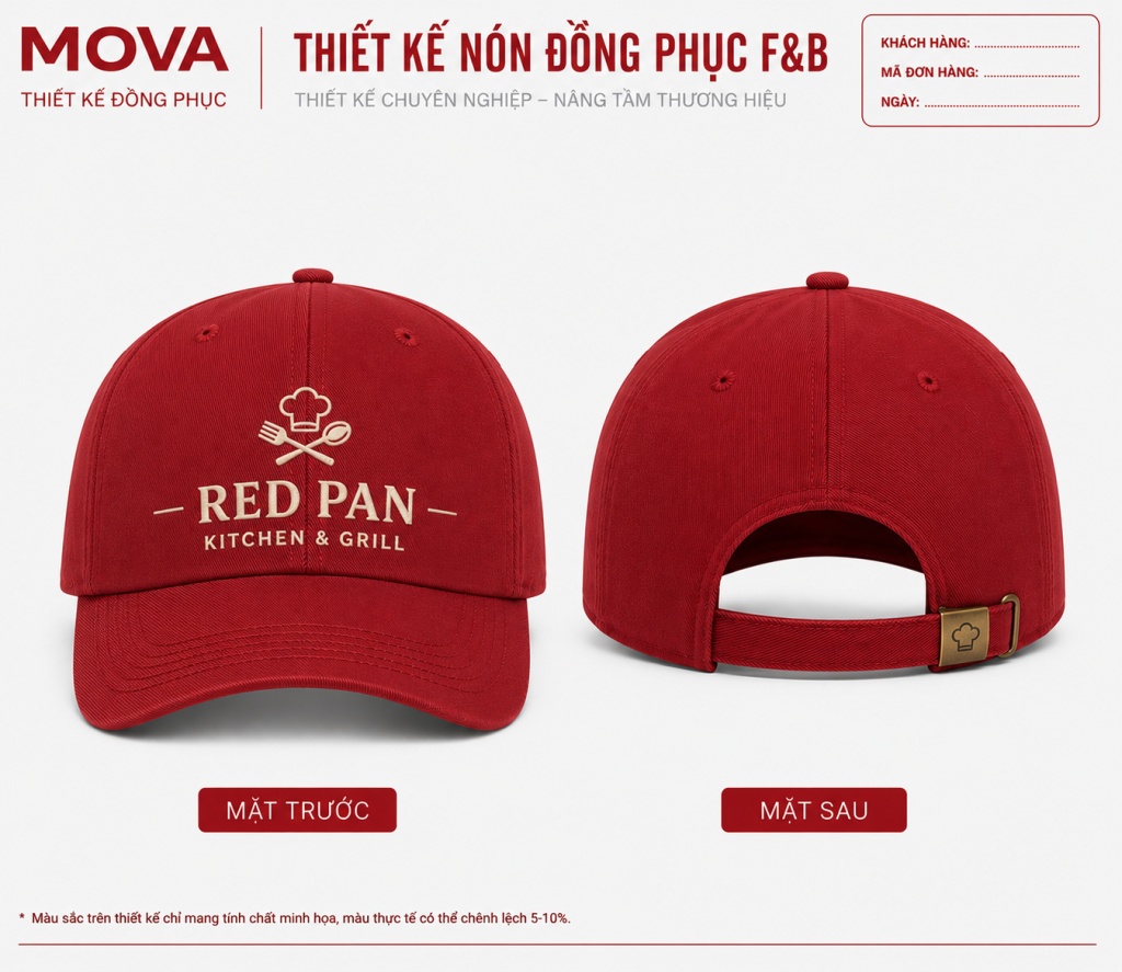 Nón Đồng Phục Red Pan Kitchen & Grill