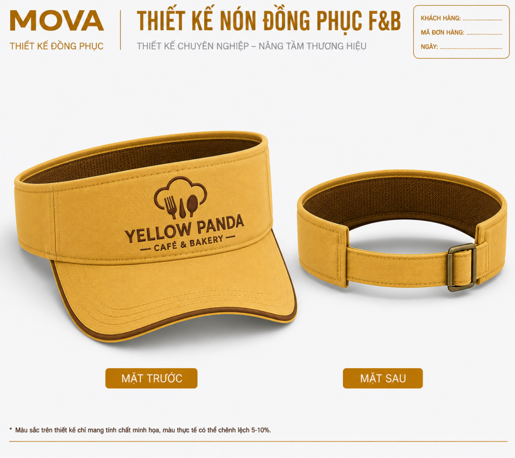 Nón Đồng Phục Yellow Panda Cafe & Bakery