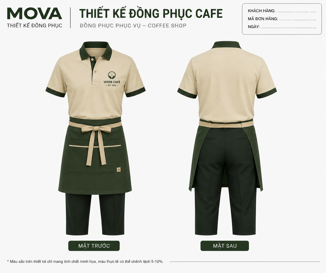 Đồng Phục Cafe Verde Cafe